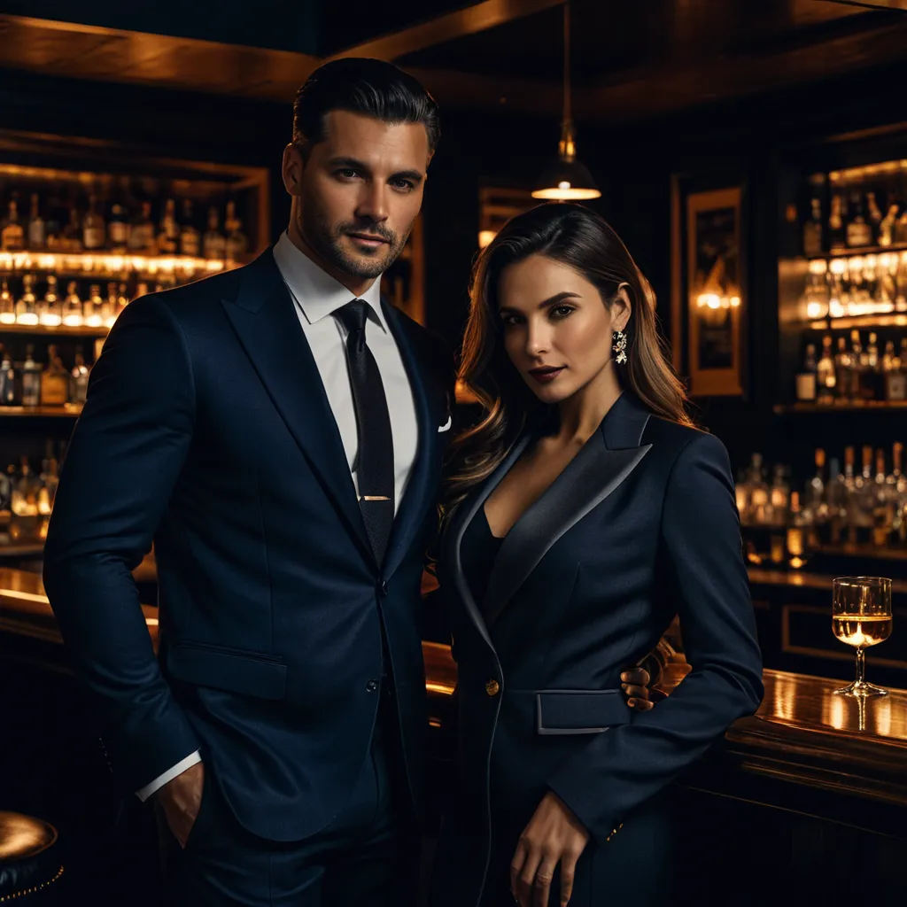 A confident man and his partner