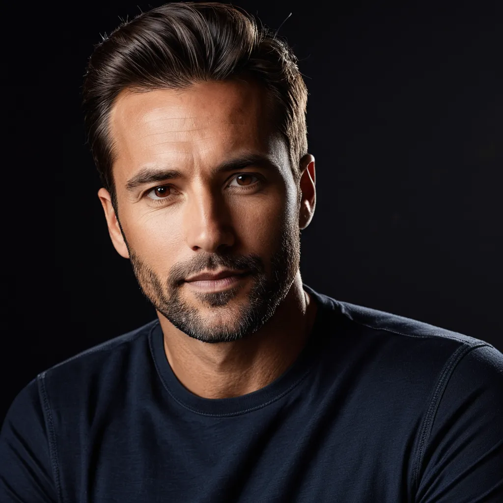 A confident man with a full, healthy head of hair