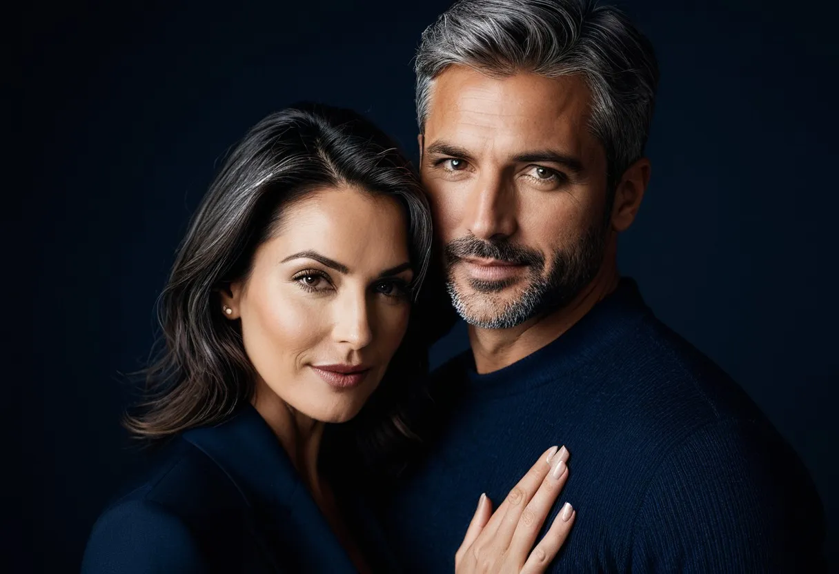 A vital, healthy couple in their fifties