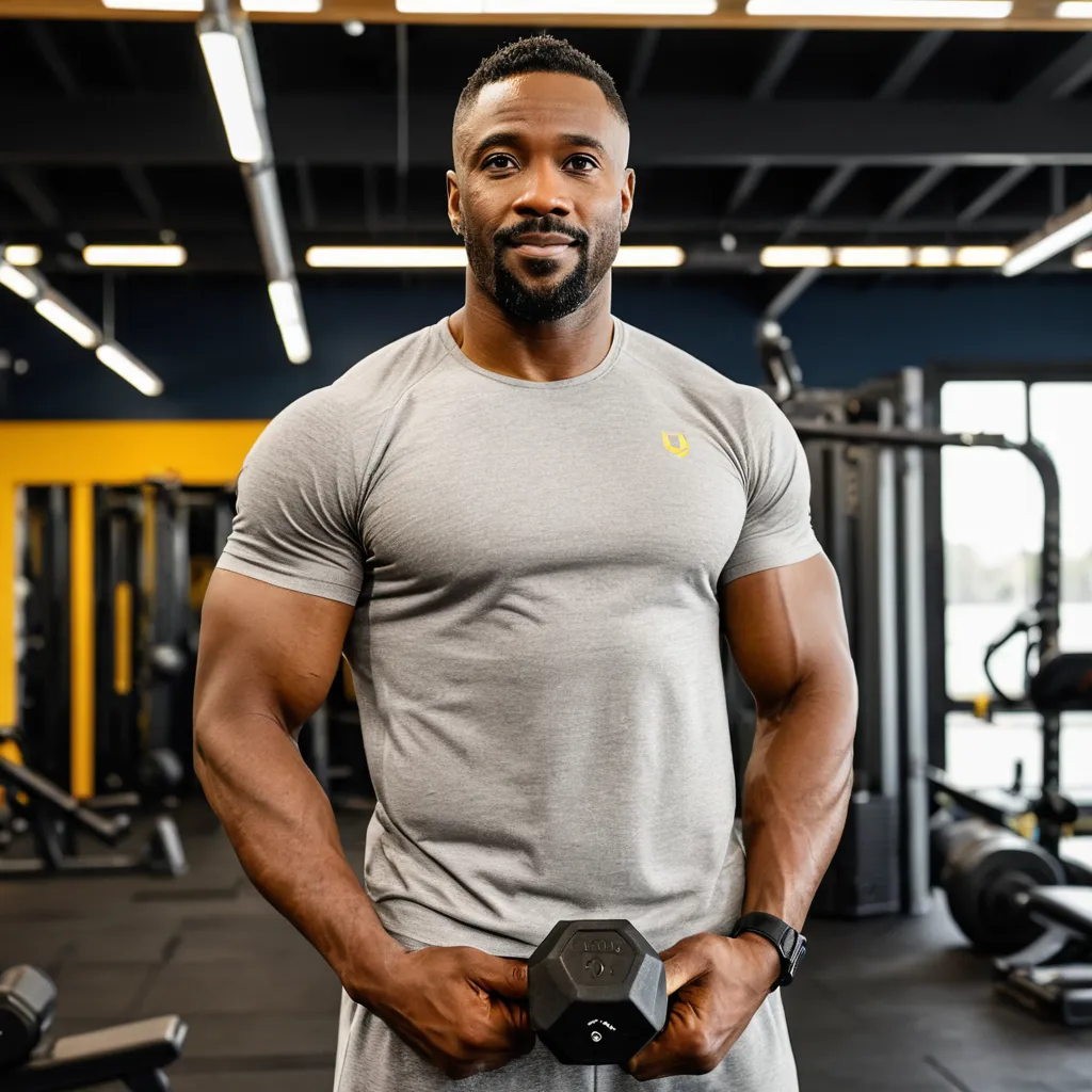 A man doing resistance training
